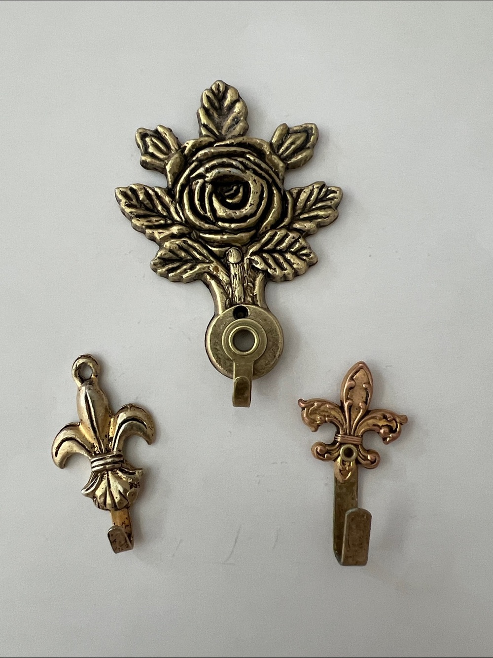 Brass (like) Metal Decorative Wall Hooks/Hangers